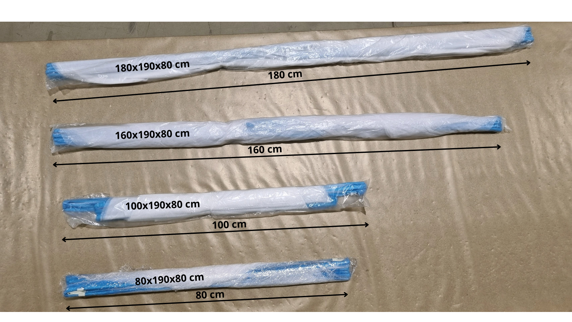 Klamboe afmeting - opgevouwen