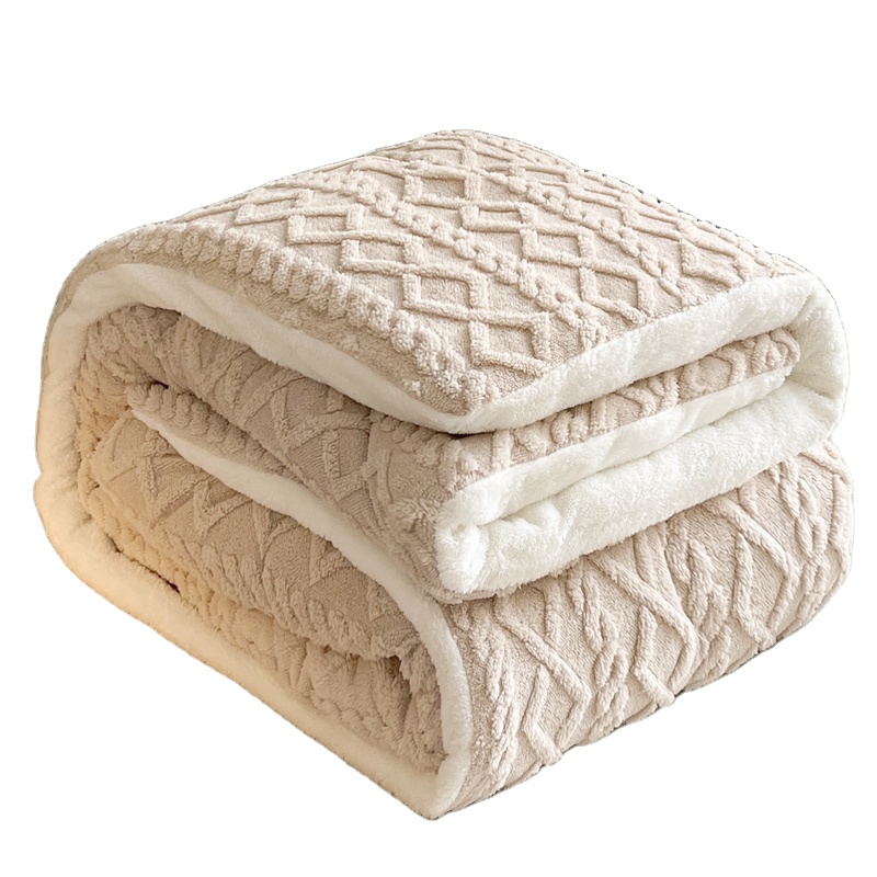 Luxe teddy dekbed beige