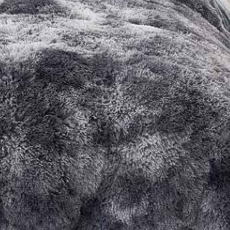 Teddy dekbed overtrek grijs (3)