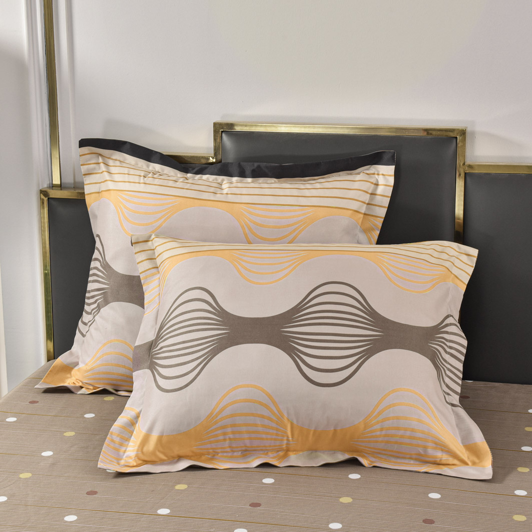 Kussensloop Emma - Zwart geel