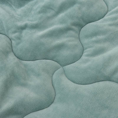 Teddy dekbed zonder overtrek - groen