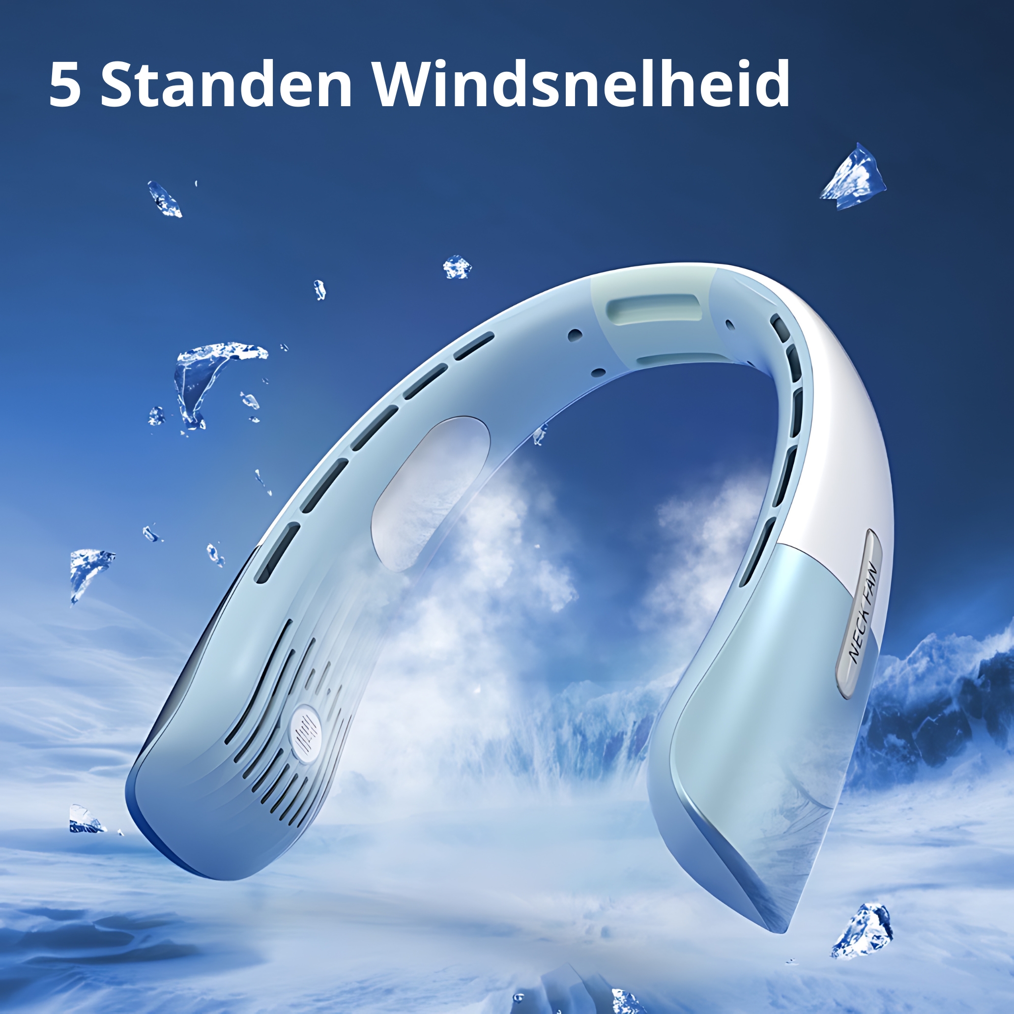 Nek ventilator blauw