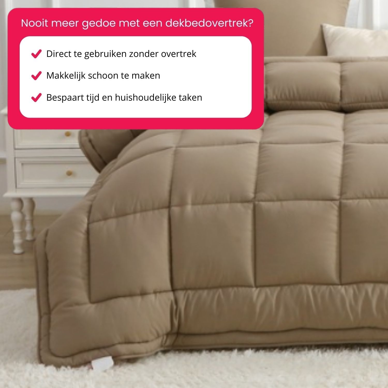 Dekbed makkelijk schoon te maken