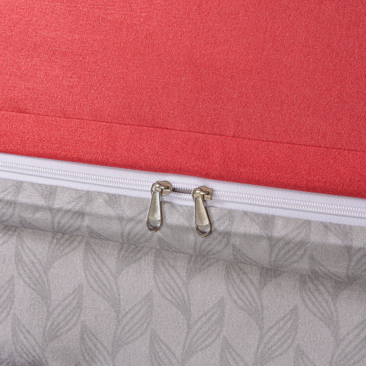 rits van dekbedovertrek rood