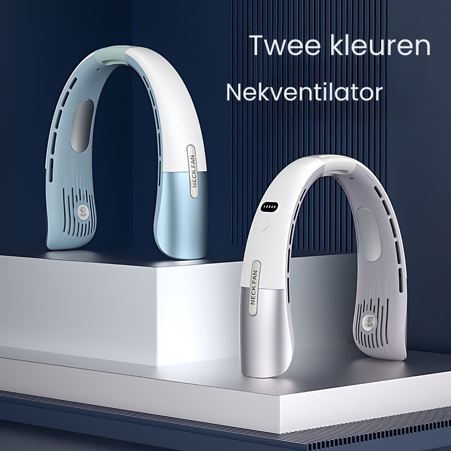 Nekventilator Blauw of grijs